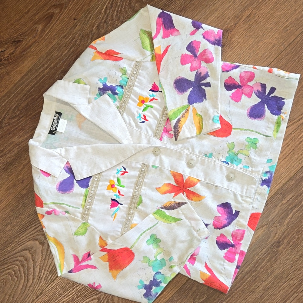 VINTAGE GEPETTO FLORAL JACKET.    #5968